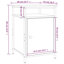 Cyndra 40cm W Iron Bedside Table-769736682