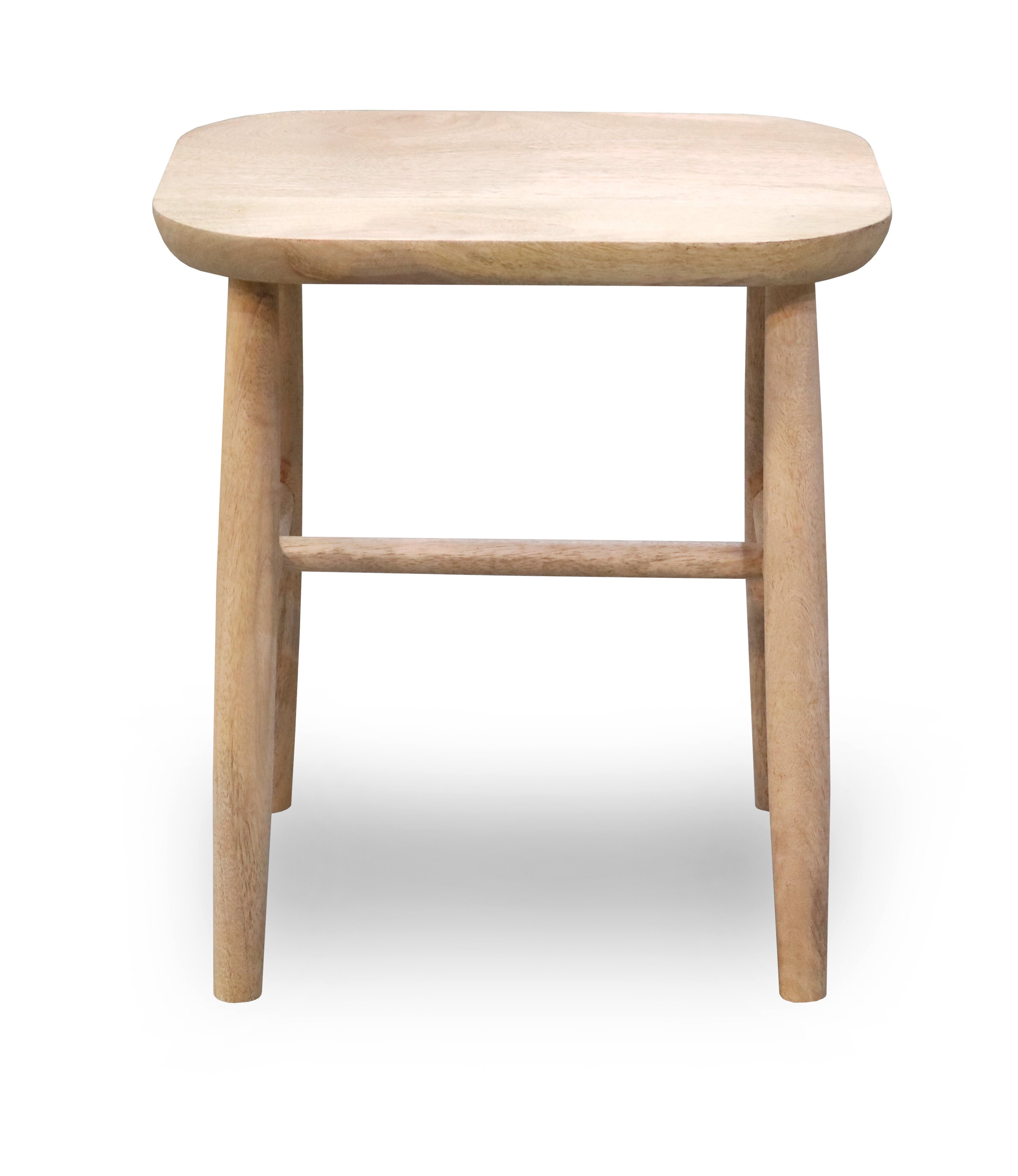 Round wood store accent stool