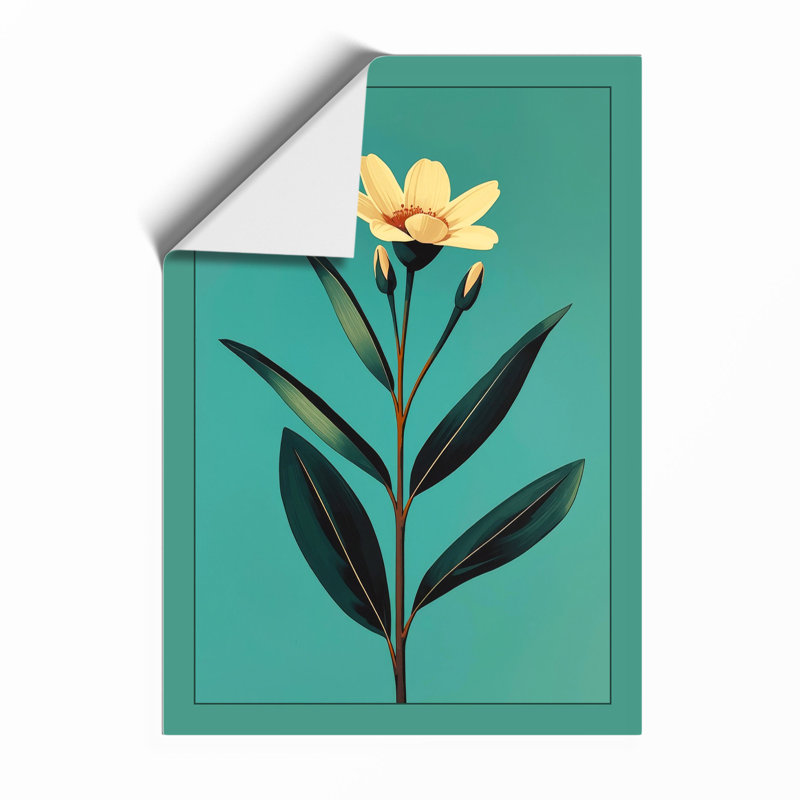 Golden Bloom Botanical - Framed Print, A3 - 42.0 x 29.7 cm, Unframed