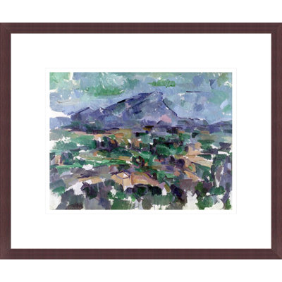 «Montagne Sainte-Victoire» par Paul Cézanne, impression giclée encadrée