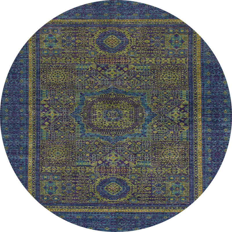 Tapis abstrait moderne 1325, Rond 8 pi