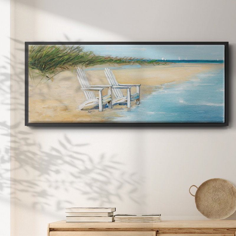 Water View II, reproduction d'art sur toile, Noir, H 20 po x l 50 po x P 1,5 po