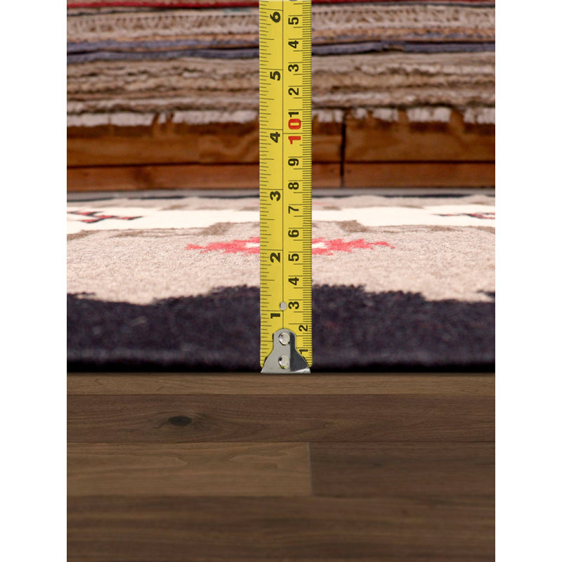 Canvello Reversible Wool Mocha Area Rug- 6'1'' X 9'