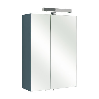 500mm W 700mm H Surface Framed Medicine Cabinet Mirror 2 Adjustable