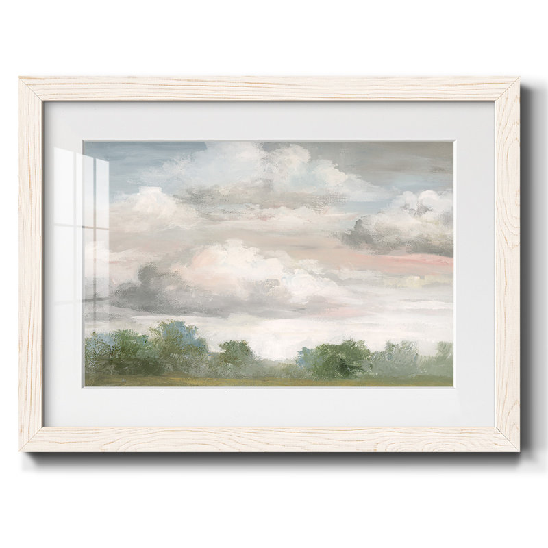 «Pastel Monring Sky», impression sur papier, H 14 po x l 20 po x P 1,5 po, Blanc