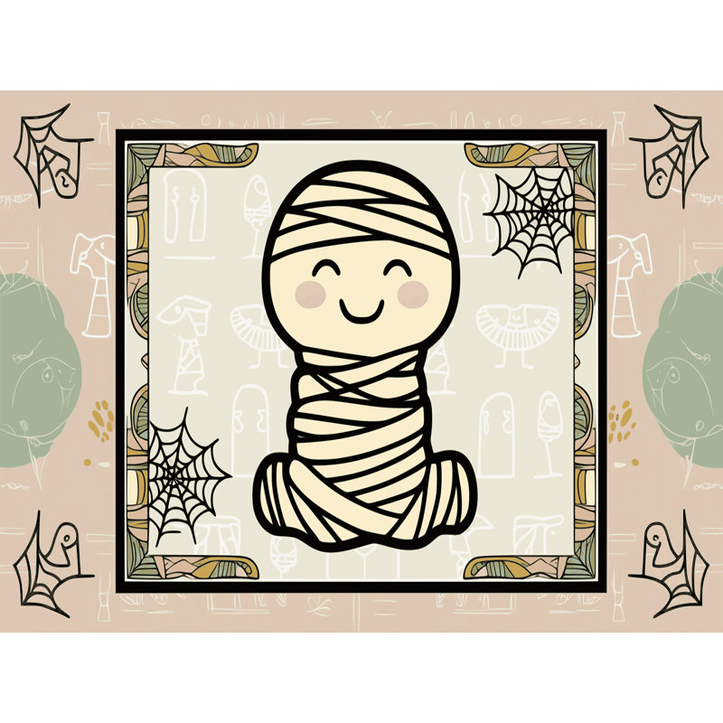 Tapis de vacances d'Halloween The Holiday Aisle®, Rectangulaire 2 pi x 3 pi