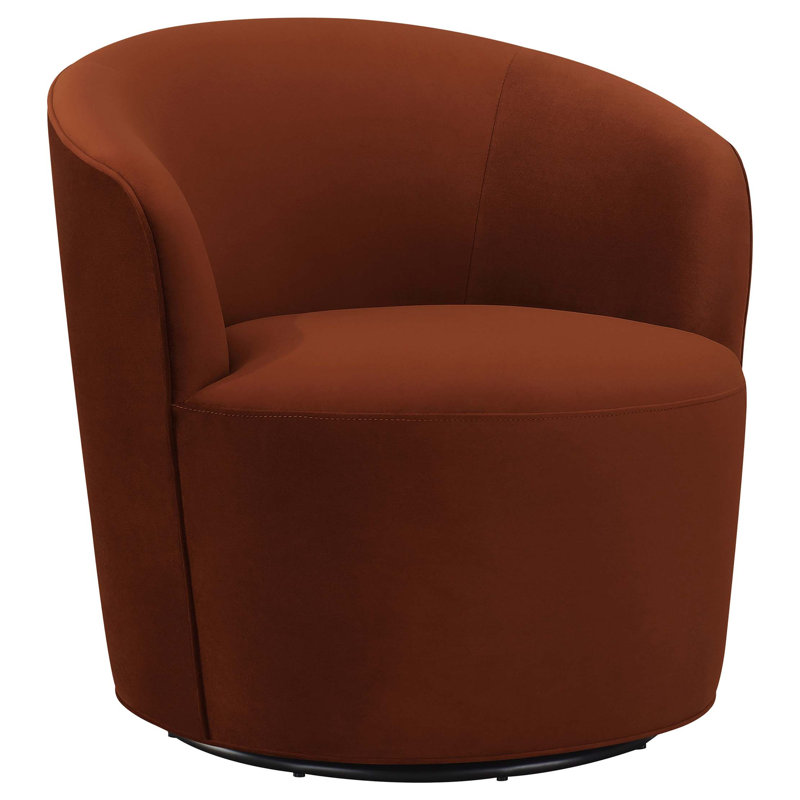 Chaise pivotante Resnick Burnt