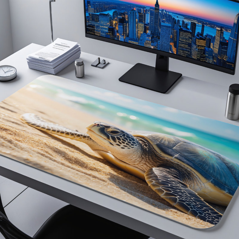 Polyester Desk Pad, 14.4x12.1