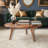 Walnut Solid Wood Round Novelty Coffee Table-109670421
