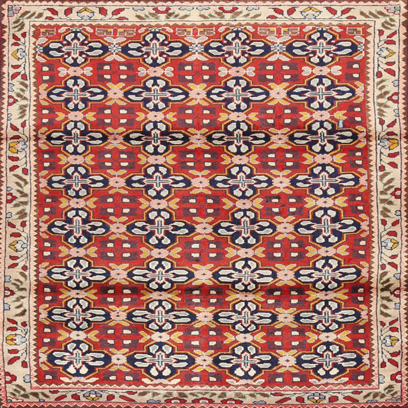 Oriental Indoor Rug, Square 5'