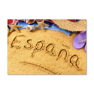 Spain Lettering - Wrapped Canvas Print