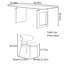 Ensemble de table et chaises de salle à manger en ardoise italienne-110090884