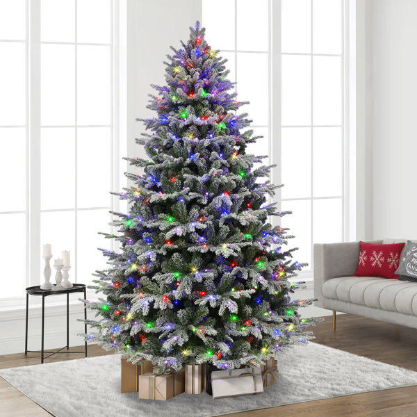 The Holiday Aisle® 7.5' Lighted Fir Christmas Tree & Reviews | Wayfair