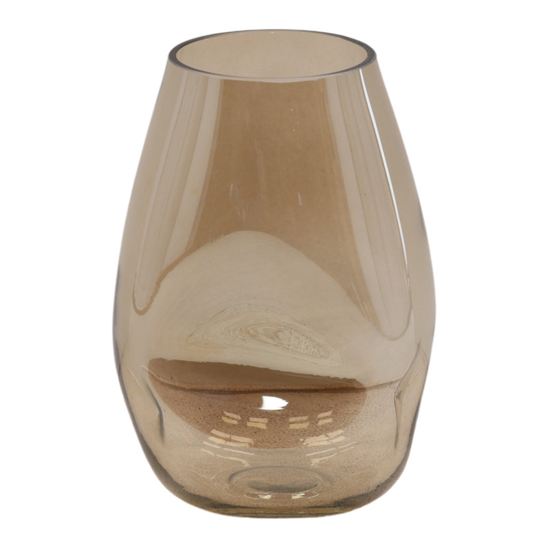 Aviana Vase Champagne, 9.06" H x 6.3" W x 5.91" D