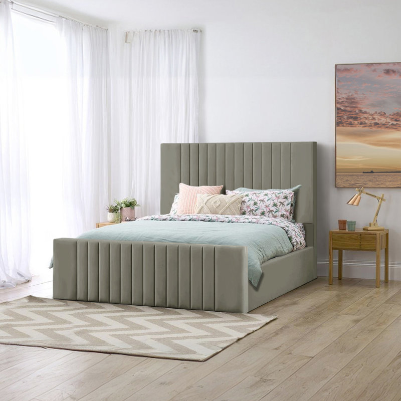 Gagliano Storage Bed, Double (4'6), Grey