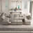 Wylodene 143'' U-Shaped Modular Velvet Sectional Upholstered Storage Sofa-1833419162
