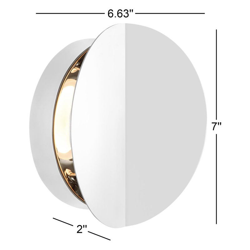 Petite applique Keef, Nickel poli, Nickel poli