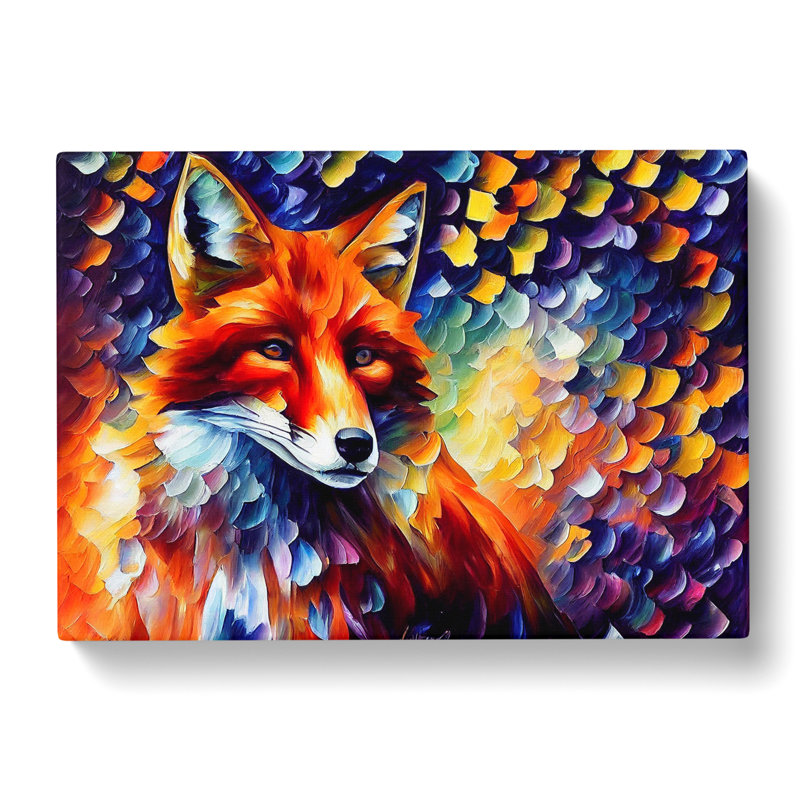 Fox Painting Vol.3 Abstract - Wrapped Canvas, 35cm H x 50cm W x 3cm D