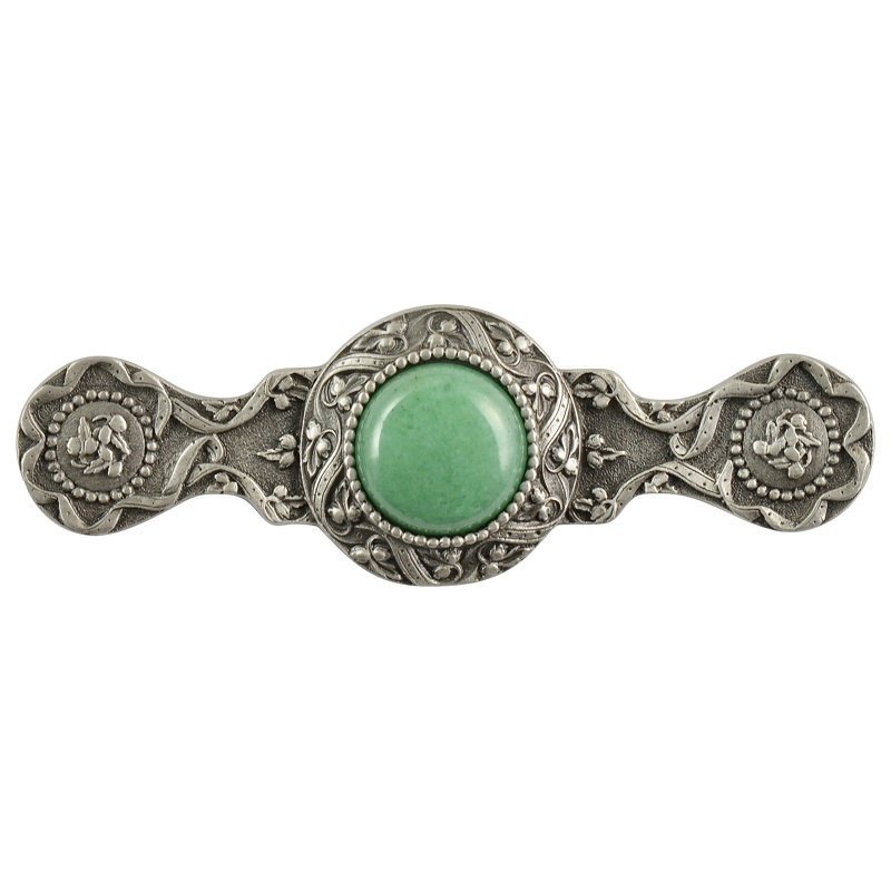 Poignée de bijoux 3 po Jewels I, Étain antique