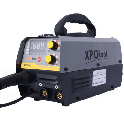 Soudeuse MIG 140A, soudeuse multi-processus 110V, machine de soudage MIG sans gaz, flux 4 en 1 MIG / fil solide / soulever TIG / soudeuse à arc