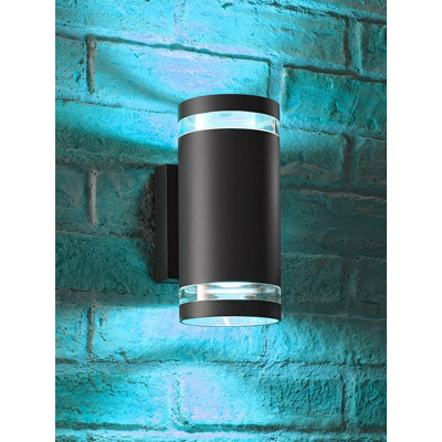 Anthracite Grey 2 - Bulb 54.86cm H Outdoor Wall Lantern