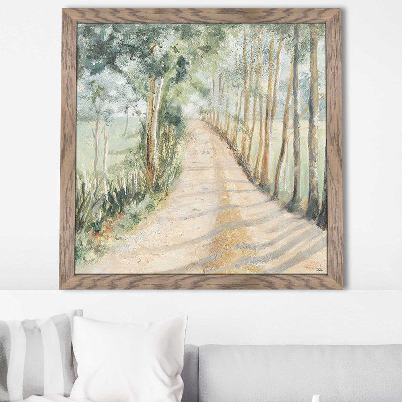 «Camino A Casa (Square)» par Patricia Pinto, reproduction, Cadre taupe délavé, H 31,5 po x l 31,5 po x P 1 po