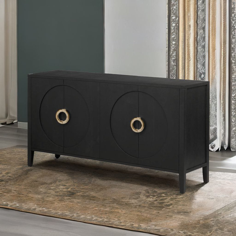 Armoire avec finition texturée, Noir, noir, noir, noir