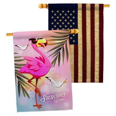 Drapeau de maison à 2 côtés en polyester / mélange de polyester 40 po x 28 po