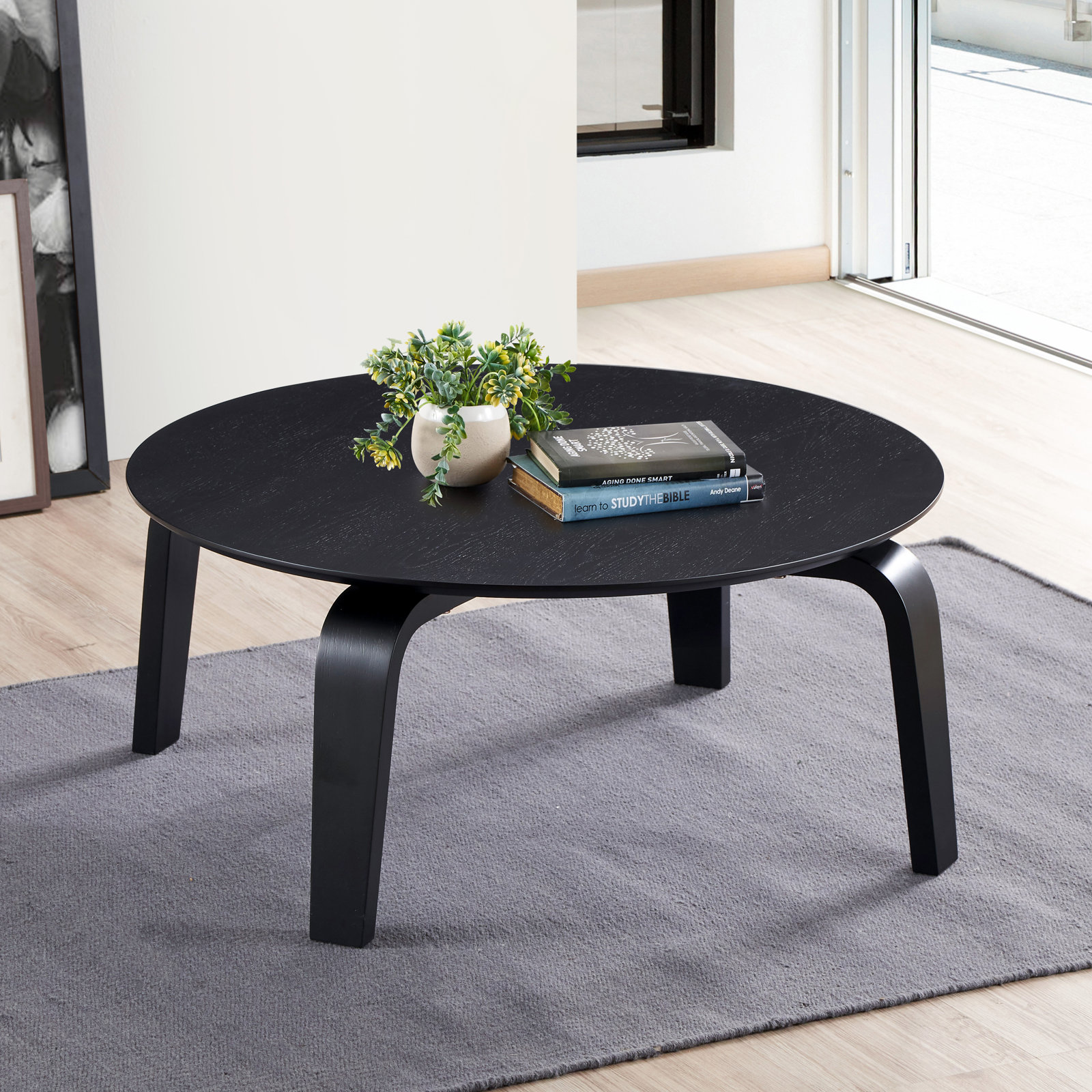 Arax 35" Coffee Table, Black