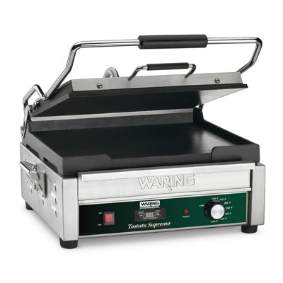 Waring 14.5'' Electric Grill Sandwich Maker & Panini Press with Lid