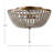 Ohlone Farmhouse Wood Beaded/Metal LED Flush Mount-70777070-123703378