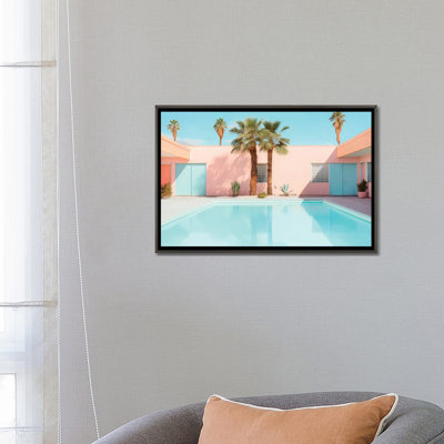Retro Pool - reproduction d'art murale encadrée