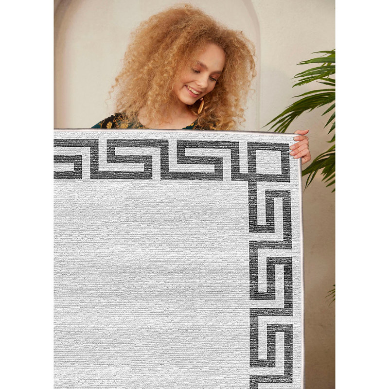 Wencil Soft Cotton Area Rug (23.6 x 39.4 Inches), Pink & Orange with Navy Blue | 100% Cotton, 1200 GSM, 0.4 in Pile Height | Antibacterial, Non-Slip PVC Underside, Machine Washable | Perfect for Living Room & Bedroom Decor