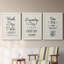 «Blue Crest I», ensemble de 3 encadrements d'art textuel sur toile-955750391-955750393