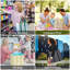 Ensemble de 4 sacs de rangement réutilisables avec fond renforcé et pliable, gris