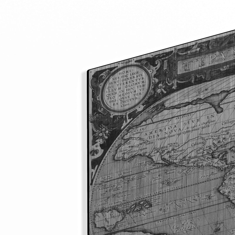 «Antique World Map» par Vision Studio, H 24 po x l 36 po