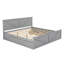 Lit plateforme avec tiroirs de rangement et pieds de soutien Avelina-419958715-437698302
