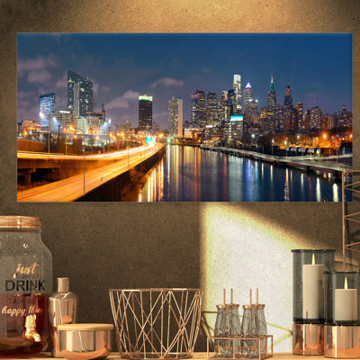Cityscape " Philadelphia Skyline At Night "