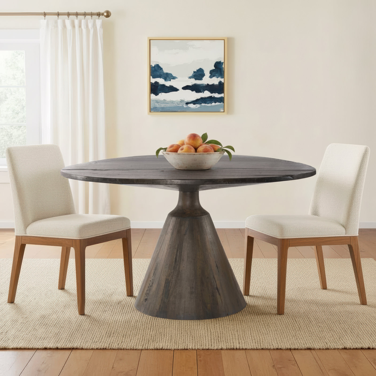 Sireli 54'' Round Dining Table, Tanner Brown
