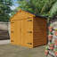 TigerFlex® Modular Buildings Solid Wood Shiplap Apex Bike Shed-123187446