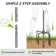 9.4FT String Light Poles with Hook Outdoor Metal Lighting Pole, Garden Party