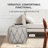 Orvella 17' Gray Rectangular Upholstered Pouf Ottoman-676280810