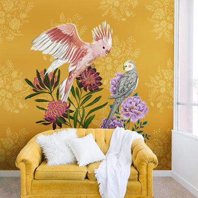 Murale cockatiel et cacatoès pimlada phuapradit
