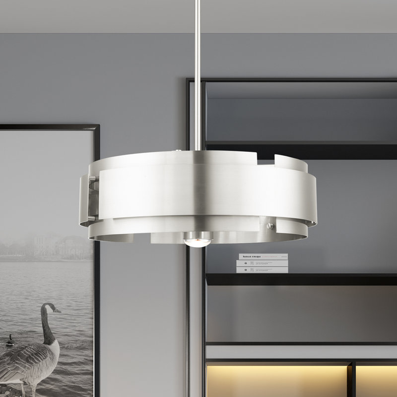 Varick 5 - Light Brushed Nickel Pendant