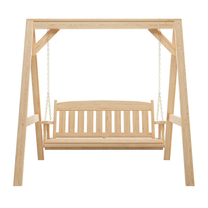  Balançoire Mission avec support en A, 4 pieds, sans finition, Non fini, 50.5"