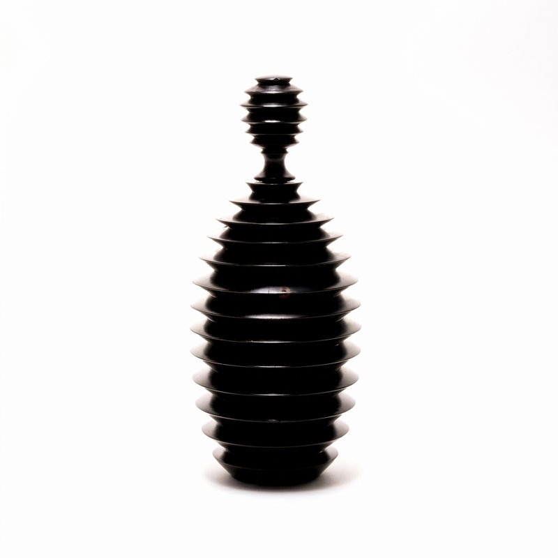 Ebony Wood Collection Wood Jar, Style One