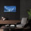  «Sunset Sky» par Ann Klee, art mural en verre acrylique, 24 po x 12 po
