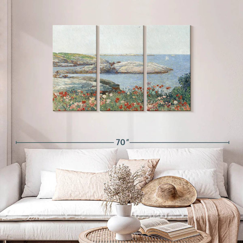 Alvord Poppies Isles Of Shoals, H 28 po x l 45 po