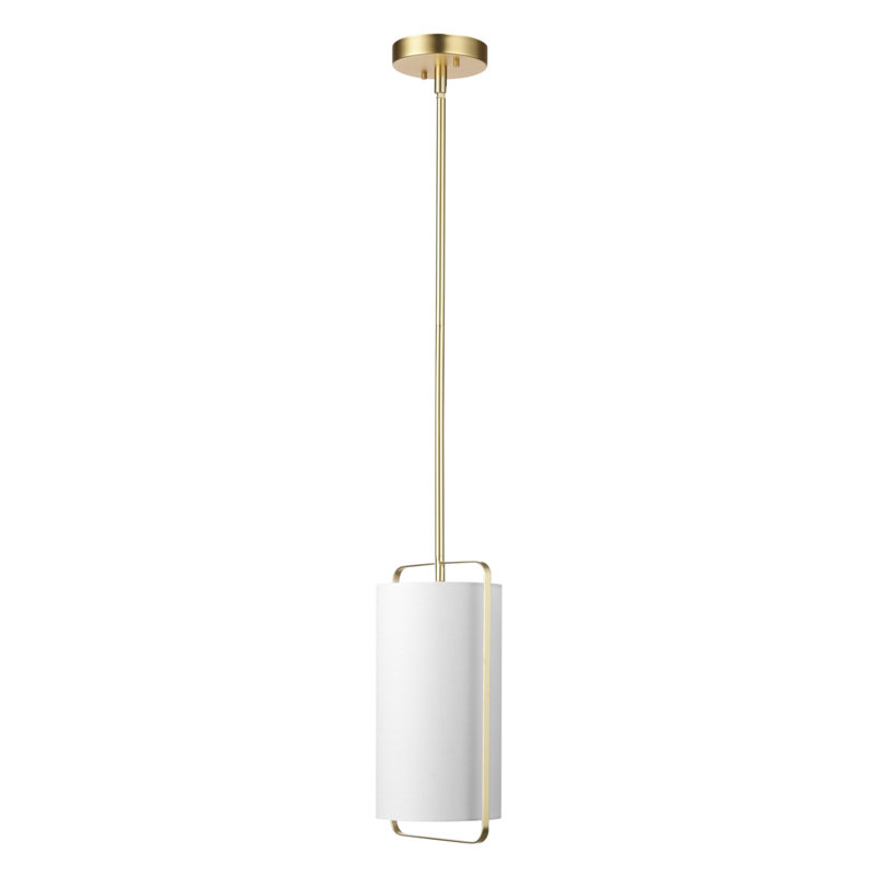 Luminaire suspendu cylindrique simple à 1 lumière