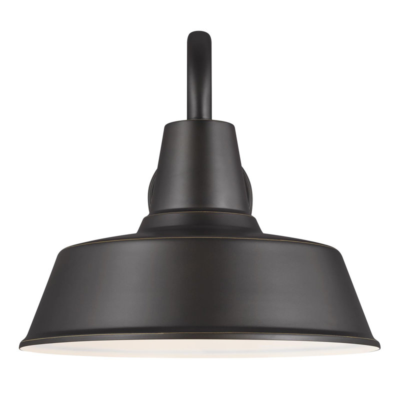 Luminaire de grange d'extérieur Blakeston, H 13,5 po x l 14 po x P 14 po, Non, Bronze antique